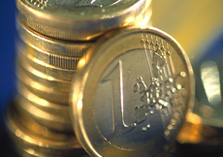 Stapel euro-munten