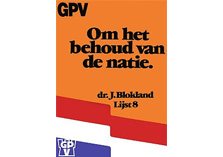 GPV-affiche voor Europeseverkiezingen 7 juni 1979