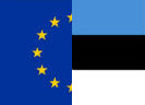 vlaggen EU en Estland