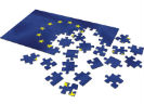 Puzzel van de Europese sterren met losse puzzelstukjes