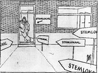 Voorzitter stembureau voor leeg stemlokaal