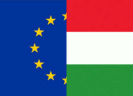Europese en Hongaarse vlag