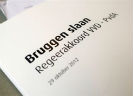 Omslag van regeerakkoord 'Bruggen slaan'