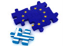 Europese puzzel met apart stukje voor Griekenland