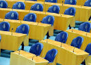 Lege Tweede Kamer stoelen