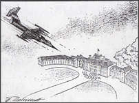 Lockheed-straaljager valt paleis Soestdijk aan