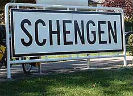 Plaatsnaambord met Schengen