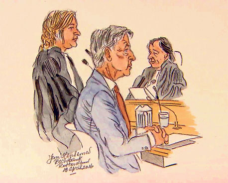Ronald Plasterk als getuige in de strafzaak tegen Jos van Rey