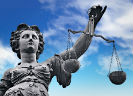 Vrouwe Justitia met weegschaal