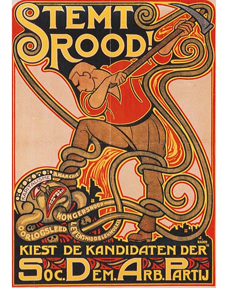 SDAP-verkiezingsaffiche 1918