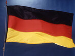 vlag Duitsland wapperend