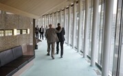 Mannen in de wandelgang van de Tweede Kamer Mannen in de wandelgang van de Tweede Kamer
