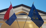 Vlag Nederland en EU Vlag Nederland en EU