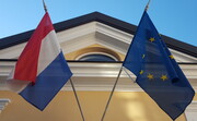 Vlag Nederland en EU