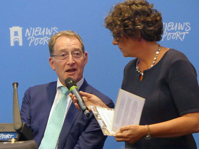 Jan Franssen en Eva Kuit (debatleider)