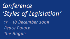 Logo conferentie Styles of Legislation