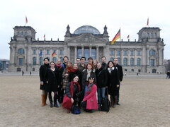 Masterclass Berlijn reis 2010 - Groepsfoto voor Reichstag