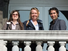 Van links naar rechts. Petya Alexandrova, Anne Rasmussen en Arco Timmermans