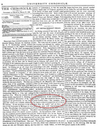 Uiversity Chronicle of the University of Michigan, 27 maart 1869