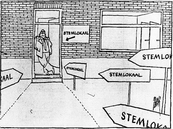Voorzitter stembureau wacht op kiezers