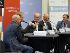 v.l.n.r.: Willem Vermeend, Frits Lintmeijer, Ulko Jonker, Willem Stevens en Max van Weezel