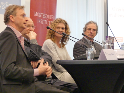 v.l.n.r.: Tom-Jan Meeus, Jeroen Sprenger, Julia Wouters en Philip van Praag