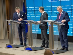 Fico, Tusk en Juncker op Europese Raad 15/12/2016