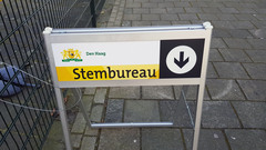 bord van stembureau