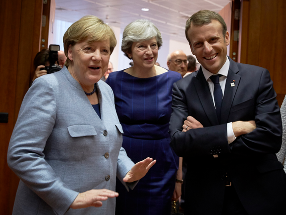 Merkel, May, Macron
