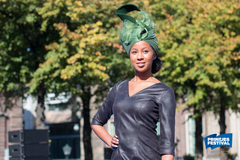 Emmie van Poelgeest op het prinsjesfestival