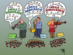 Lokale democratie cartoon