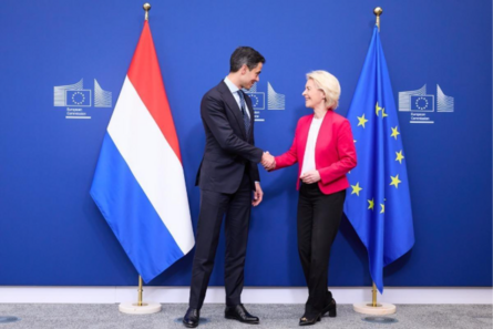 Von der Leyen en Jetten.