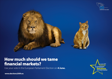 Financiële crisis poster van de EU