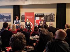 Myrthe Hilkens en Patrick van Schie in debat
