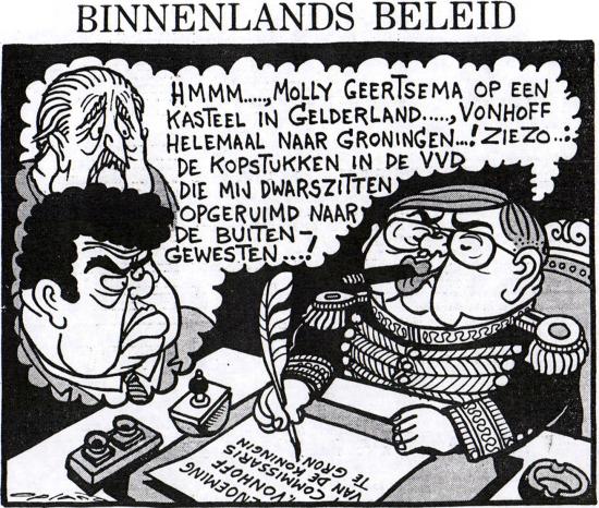 cartoon Binnenlands beleid