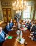 Informateur Zalm ging op woensdag 28 juni voor het eerst in gesprek met de onderhandelaars van VVD, CDA, D66 en ChristenUnie.