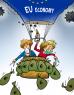 Von der leyen en Merkel cartoon 2020